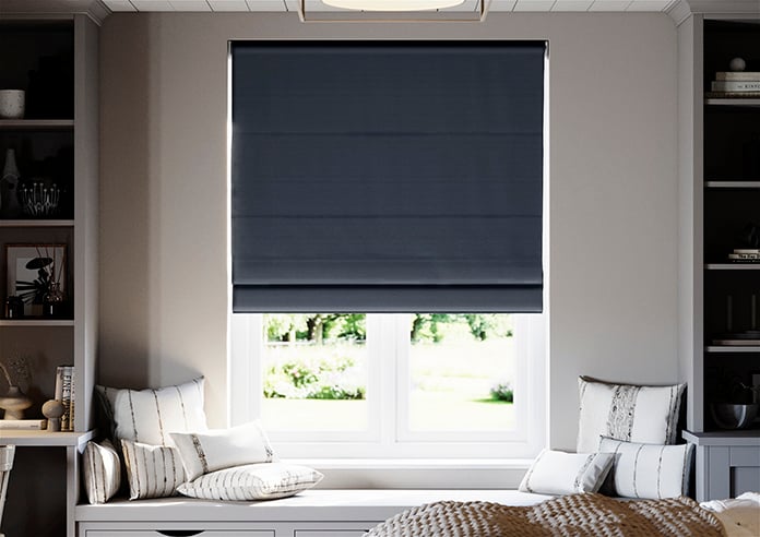 Cortona, Steel Blue - Roman Blind - Image 3